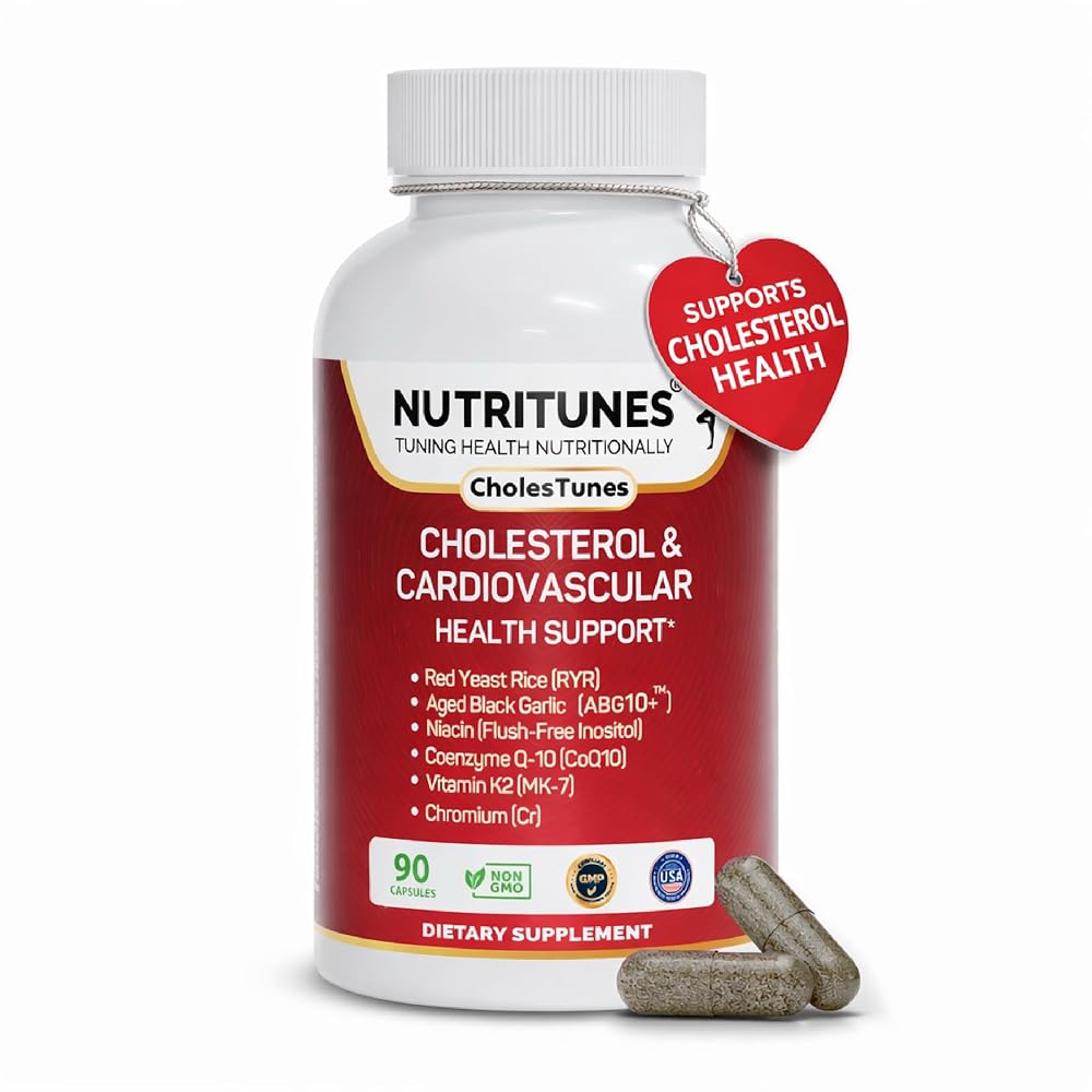 Nutritunes CholesTunes Cholesterol Support Supplement - 90 Capsules