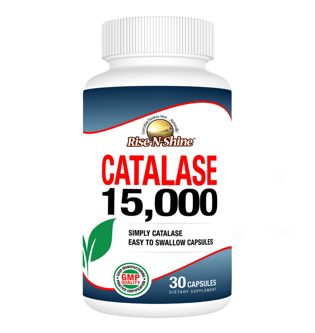 Rise-N-Shine Catalase Supplement 15,000 Antioxidant Enzyme - 30 Capsules