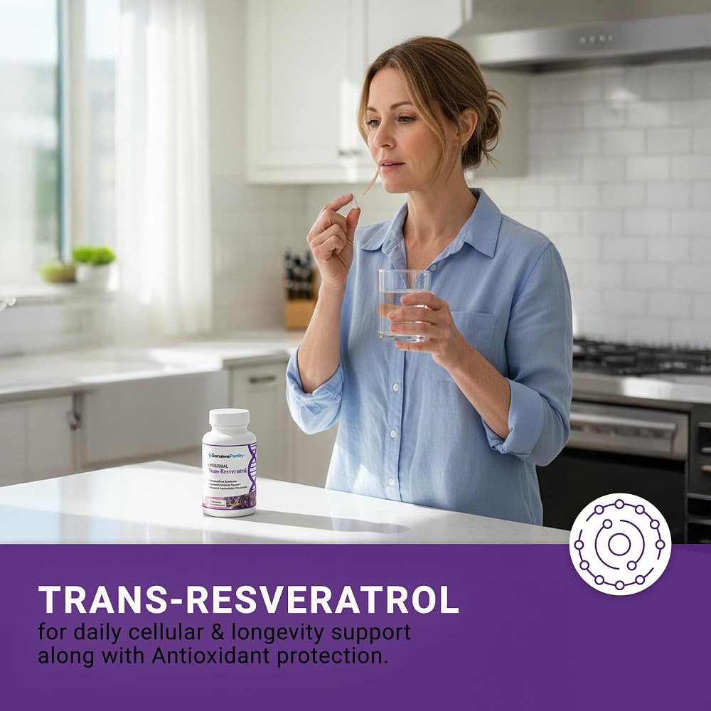 GenuinePurity Liposomal Trans Resveratrol 500mg - 60 Vegan Capsules - image 4