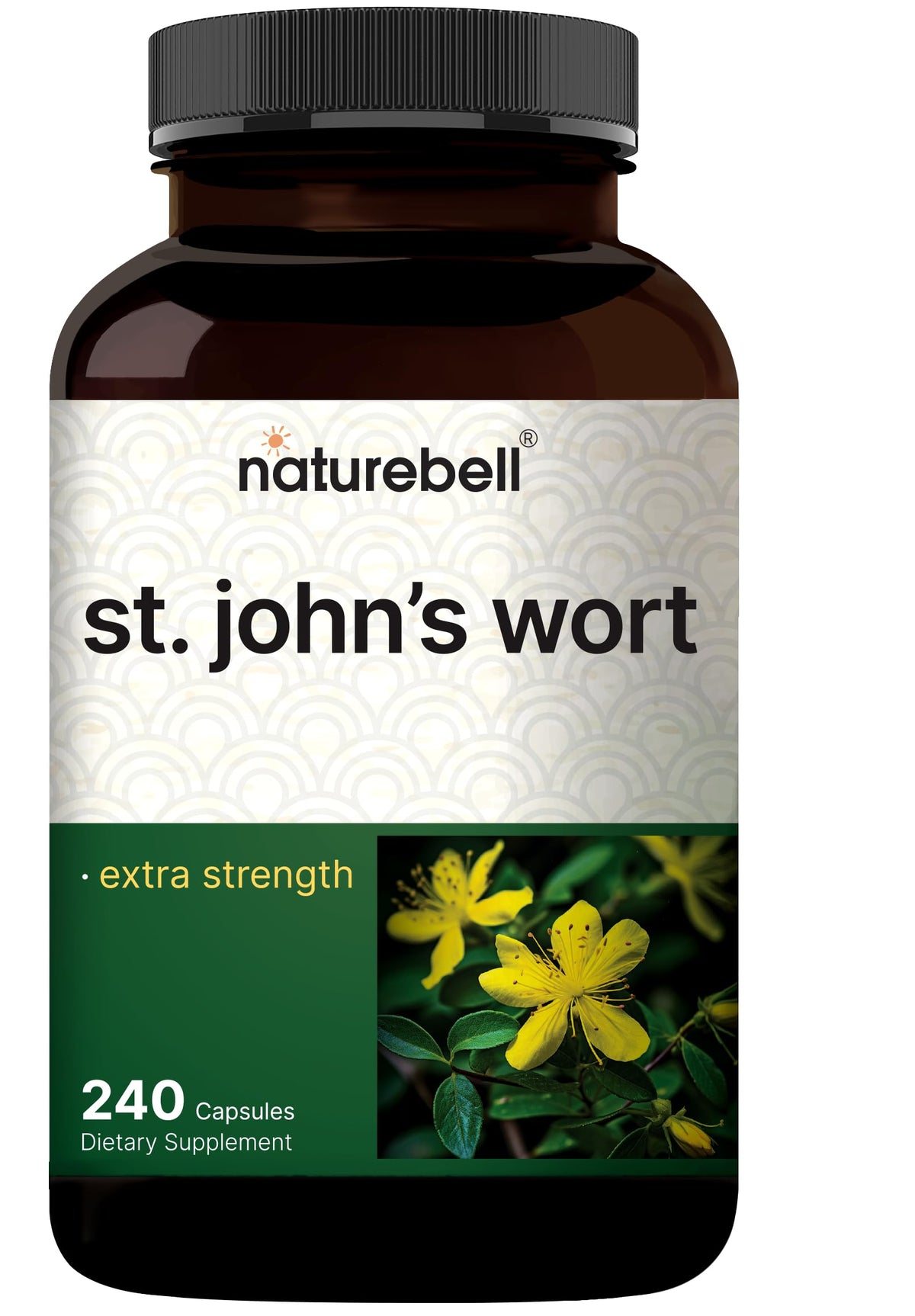NatureBell St. John's Wort Extract 600 mg - 240 Capsules