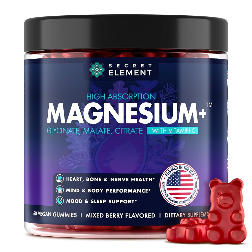Secret Element Magnesium Glycinate Gummies and Сapsules for Women