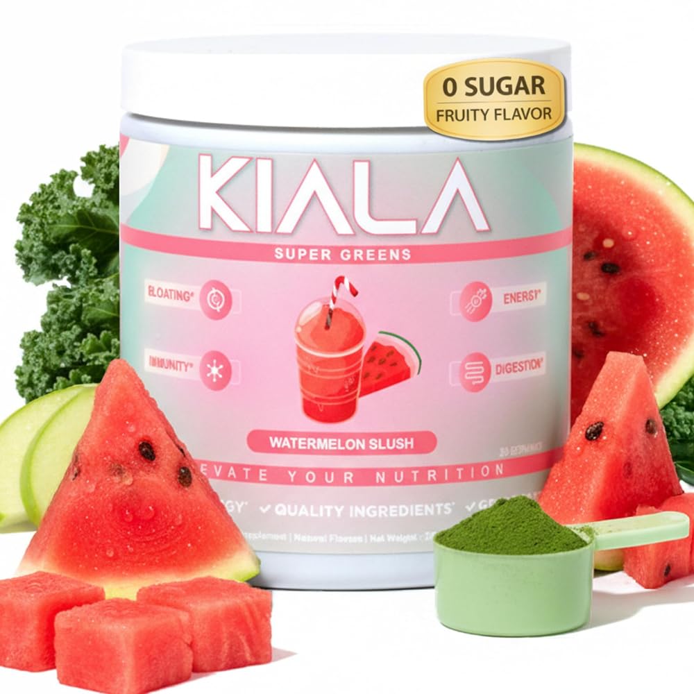 Kiala Nutrition Super Greens Powder - Digestive Health for Women