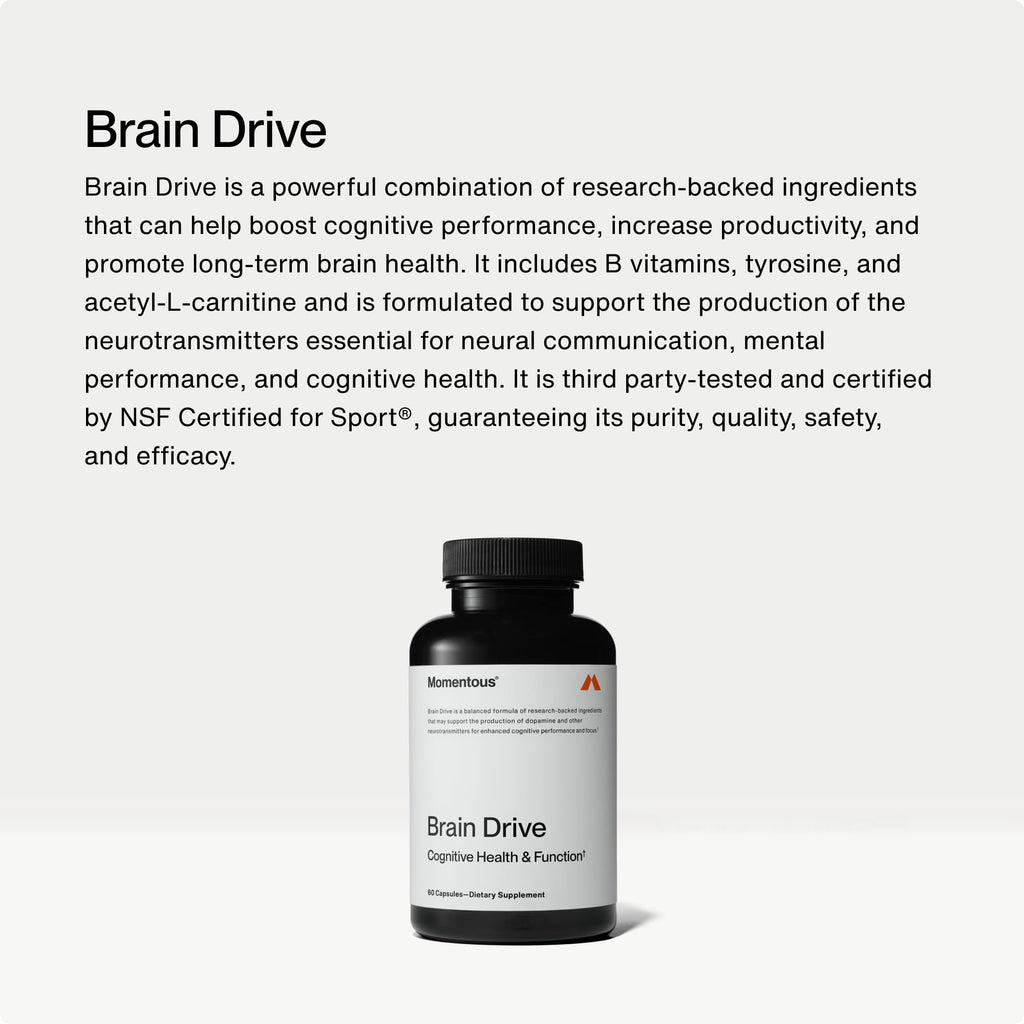 Momentous Brain Drive Nootropic Supplement for Memory & Focus - 60 Capsules - image 3