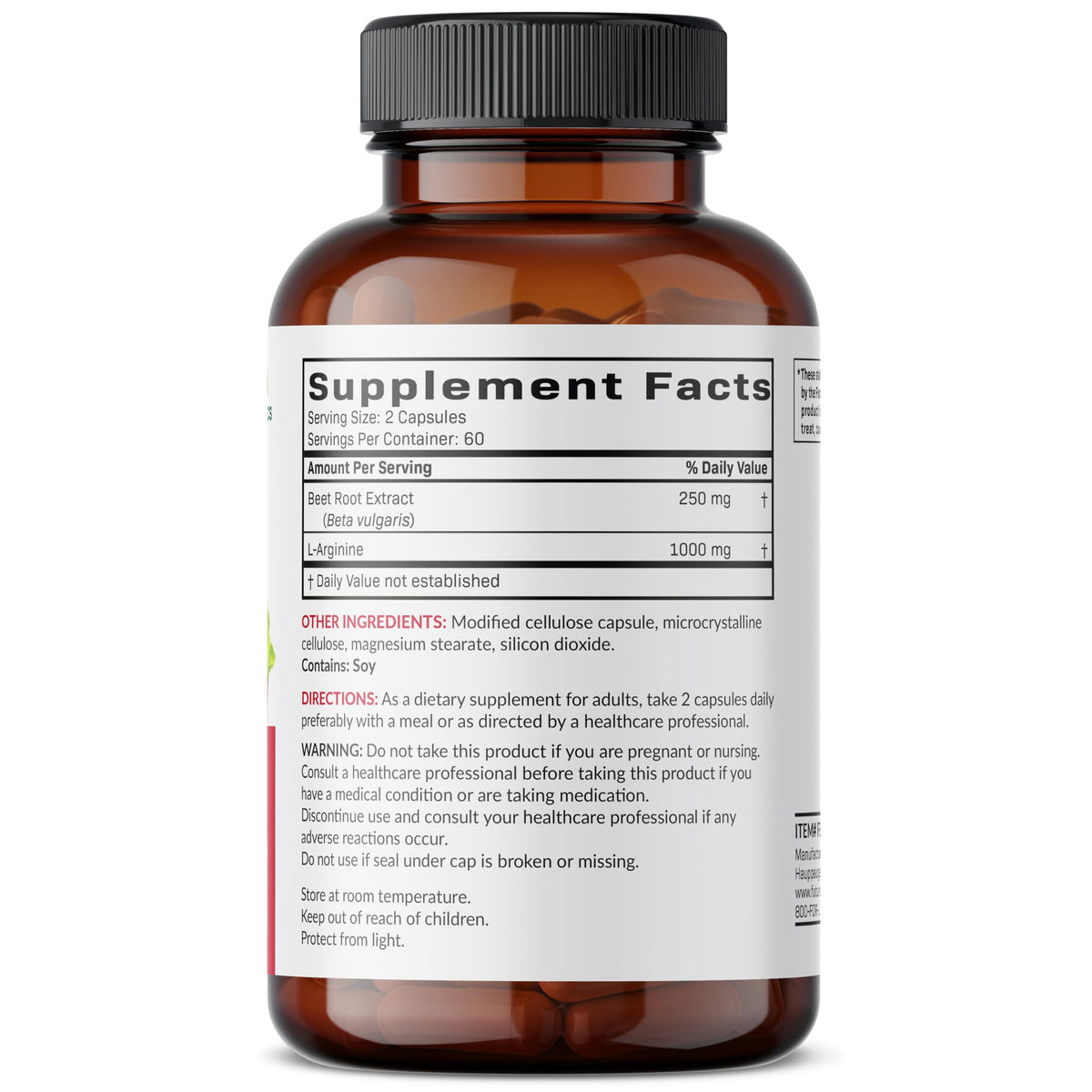 Futurebiotics Beet Root + L-Arginine - 120 Vegetarian Capsules - image 2