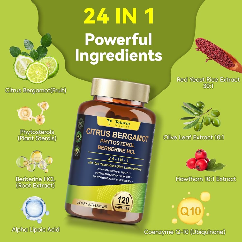 Totaria Citrus Bergamot Supplement for High Cholesterol - Italian - image 2