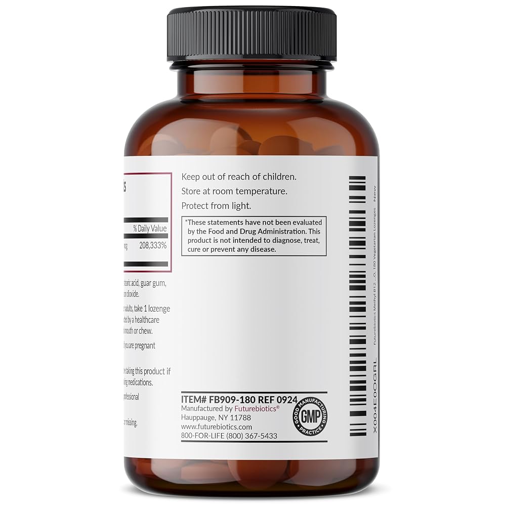 Futurebiotics Methyl B12 5000 MCG Vitamin B12 Methylcobalamin