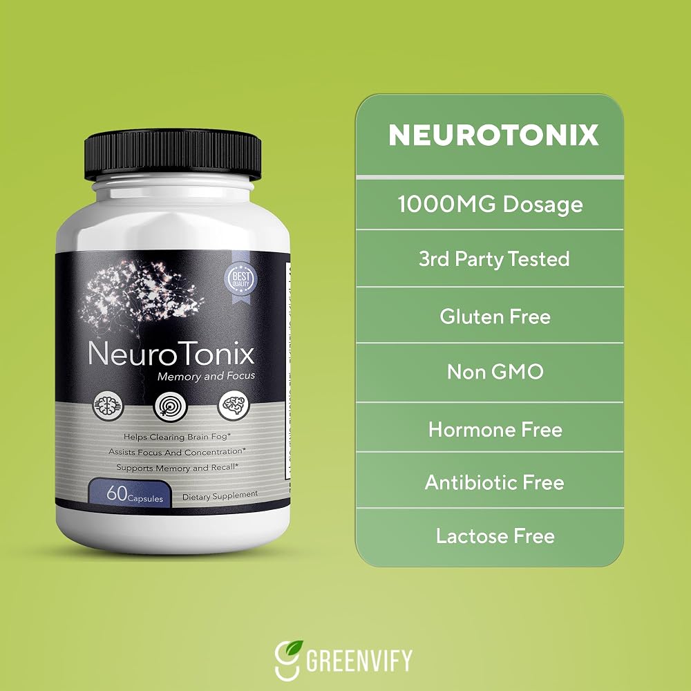 GREENVIFY Brain Support Supplement - Enhance Memory & Focus - Clear