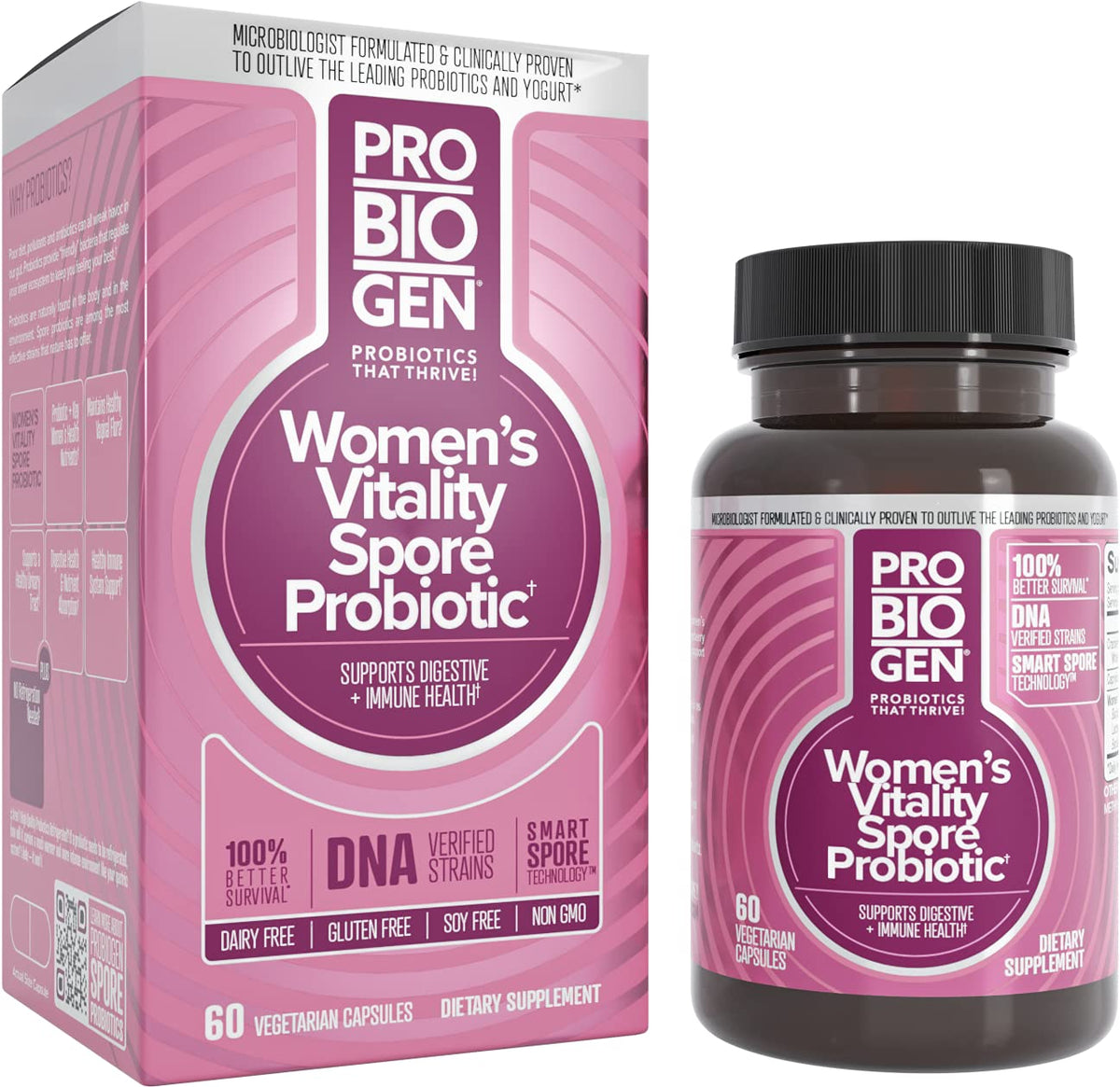 Probiogen Women's Daily Probiotic with Smart Spore Technology - 60 Capsules