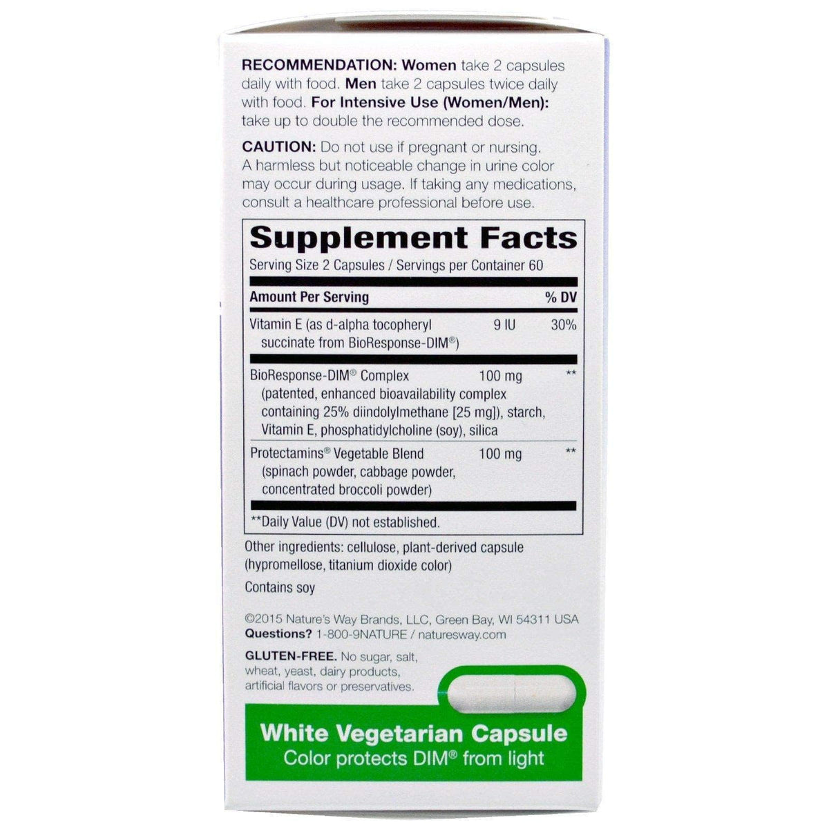 Nature's Way DIM-Plus Estrogen Metabolism Formula - 120 Vegetarian Capsules - image 2