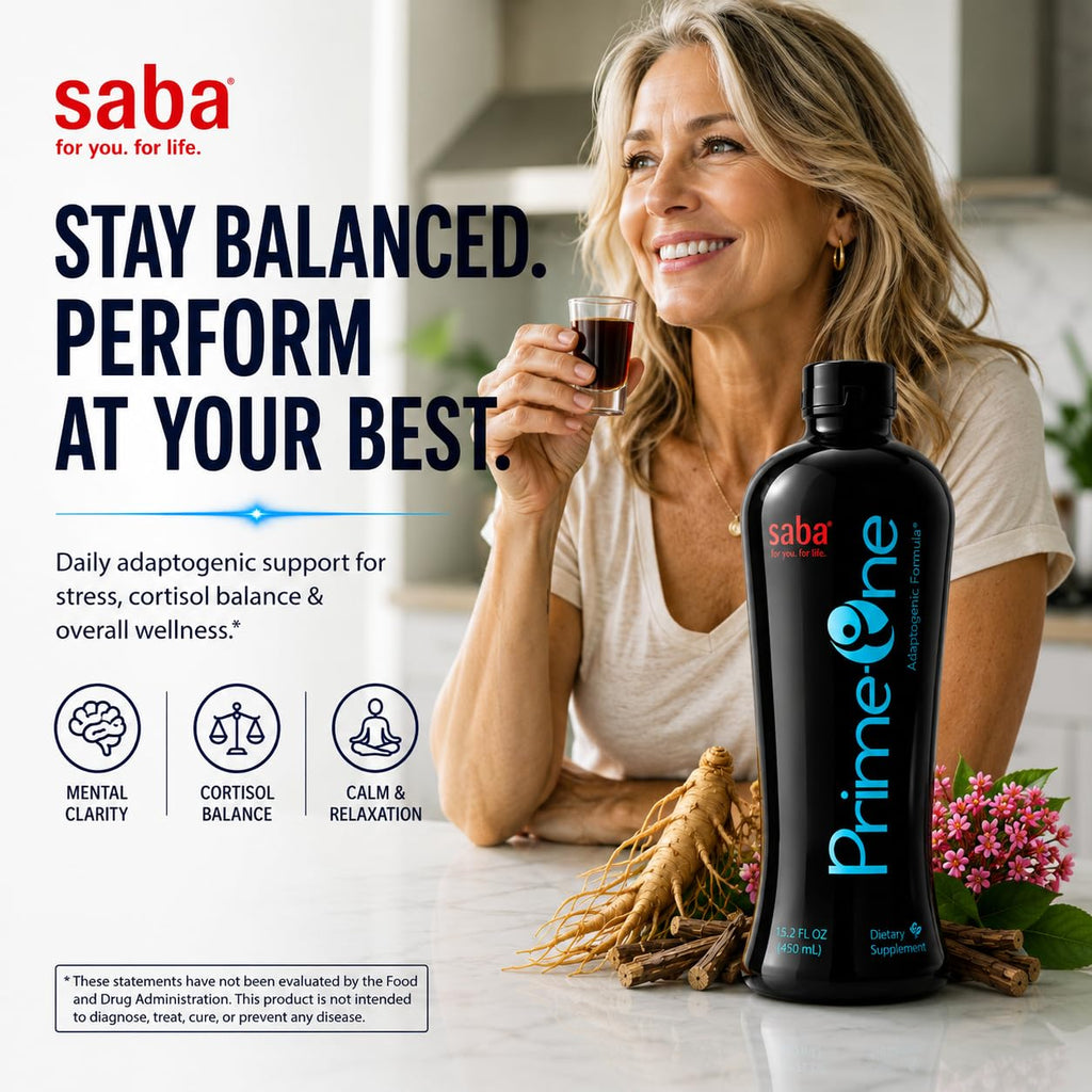 HerbFuse Saba Prime One Liquid Adaptogen Stress Support - 32 Fl Oz - image 8