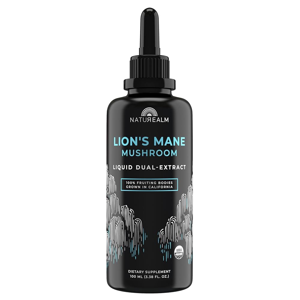 Naturealm Lion's Mane Tincture Drops Organic - 100ml