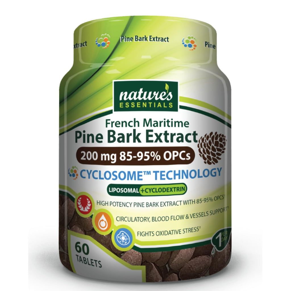 Nature's Essentials Pine Bark Extract 200mg - 60 Tablets