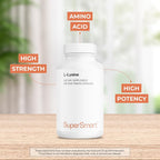 Supersmart L-Lysine 6000mg Essential Amino Acid - 180 Vegetarian Capsules - image 3