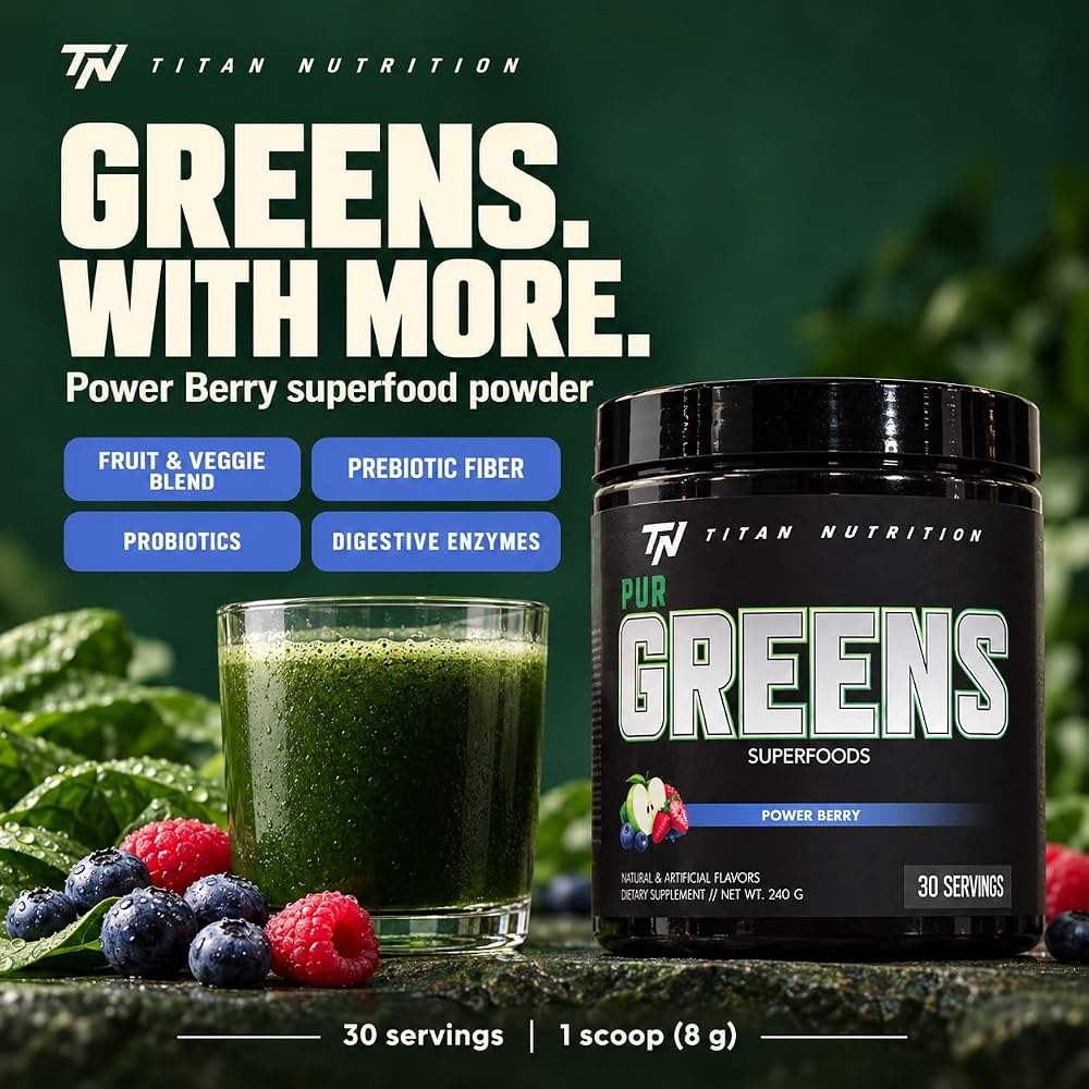 Titan Nutrition Purgreens Power Berry - 8.4 oz - image 4