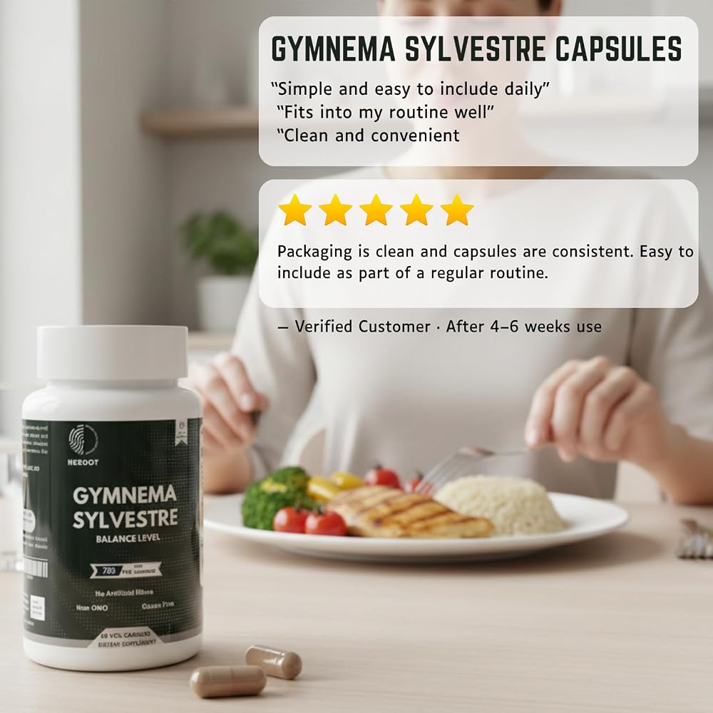 Heroot Gymnema Sylvestre Extract 350 mg - 60 Capsules - image 6