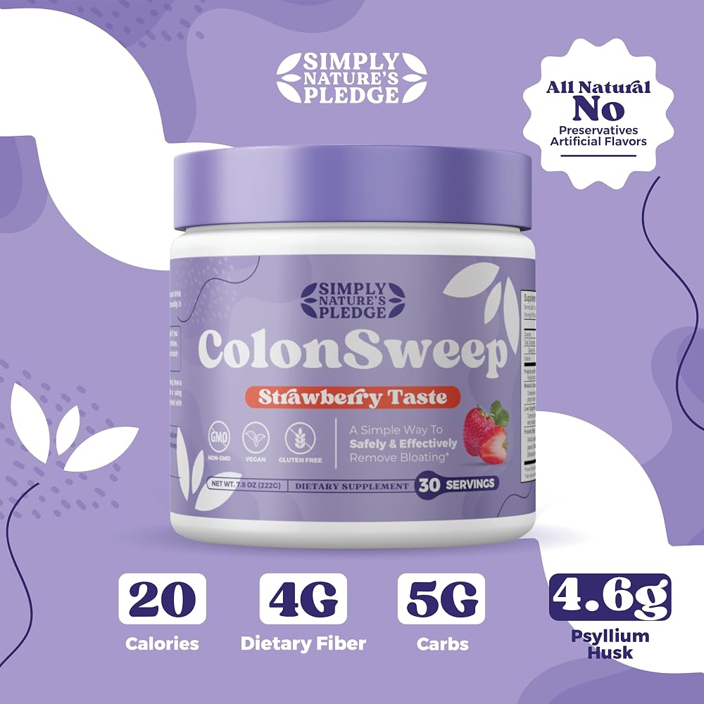 COLON SWEEP ColonSweep Psyllium Husk Powder Colon Cleanser - Vegan