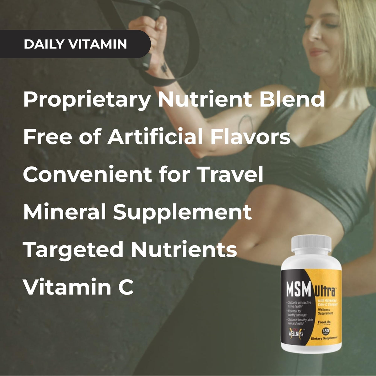 Youngevity MSM Ultra 3000 mg with Vitamin C - 180 Capsules - image 4