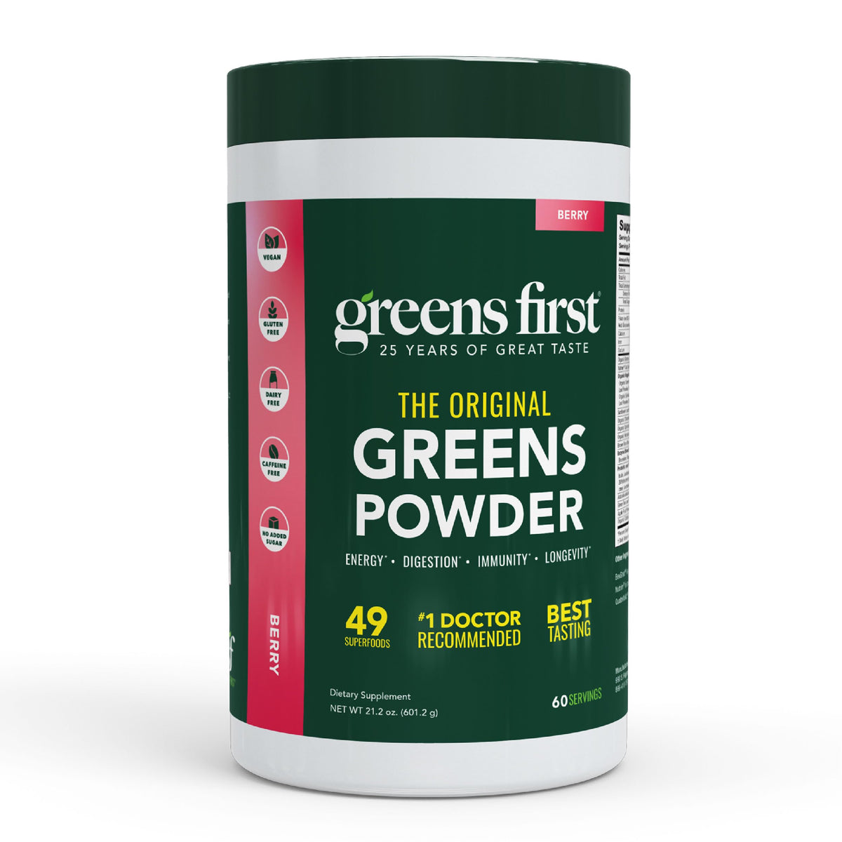 Greens First Original Greens Powder - 49 Superfoods - Organic Fruits