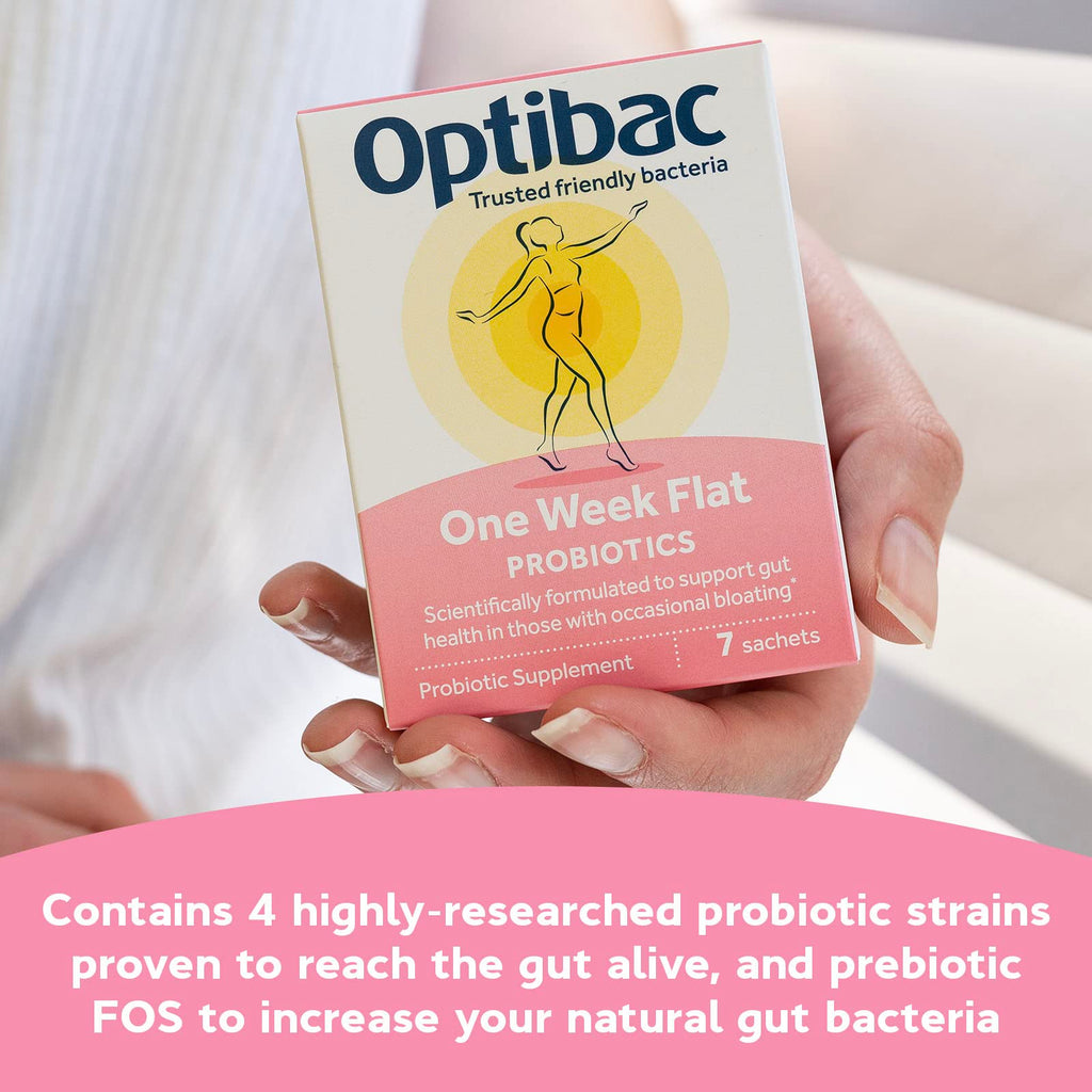 Optibac Probiotics One Week Flat Vegan Probiotic - 7 Sachets - image 3