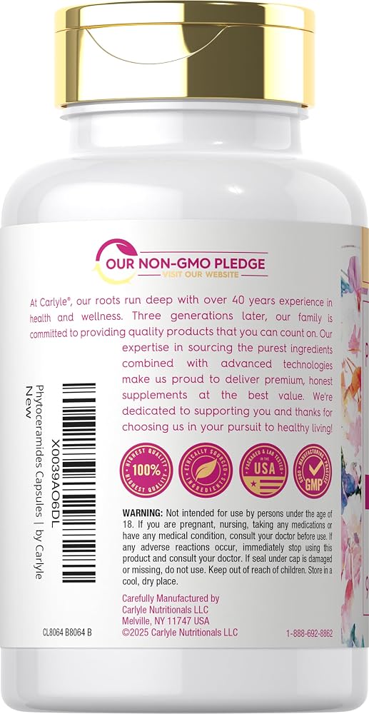 Carlyle Phytoceramide Supplement with Organic Sweet Potato - 90 Capsules - image 3