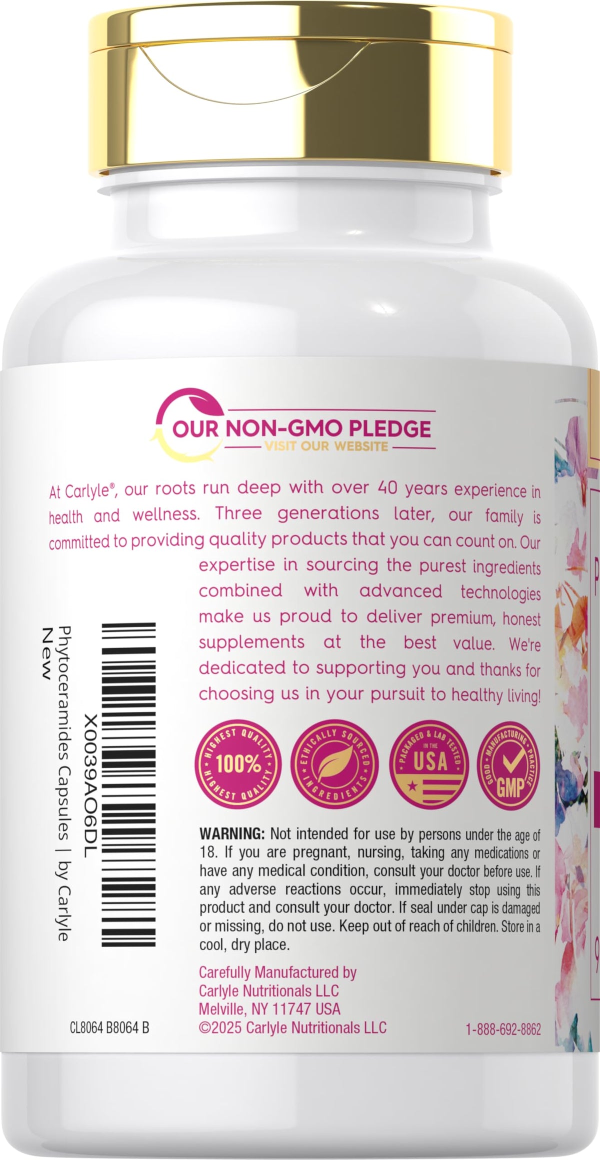 Carlyle Phytoceramide Supplement with Organic Sweet Potato - 90 Capsules - image 3