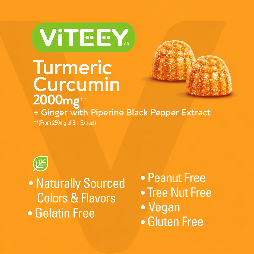 Viteey Turmeric Gummies - Turmeric Curcumin