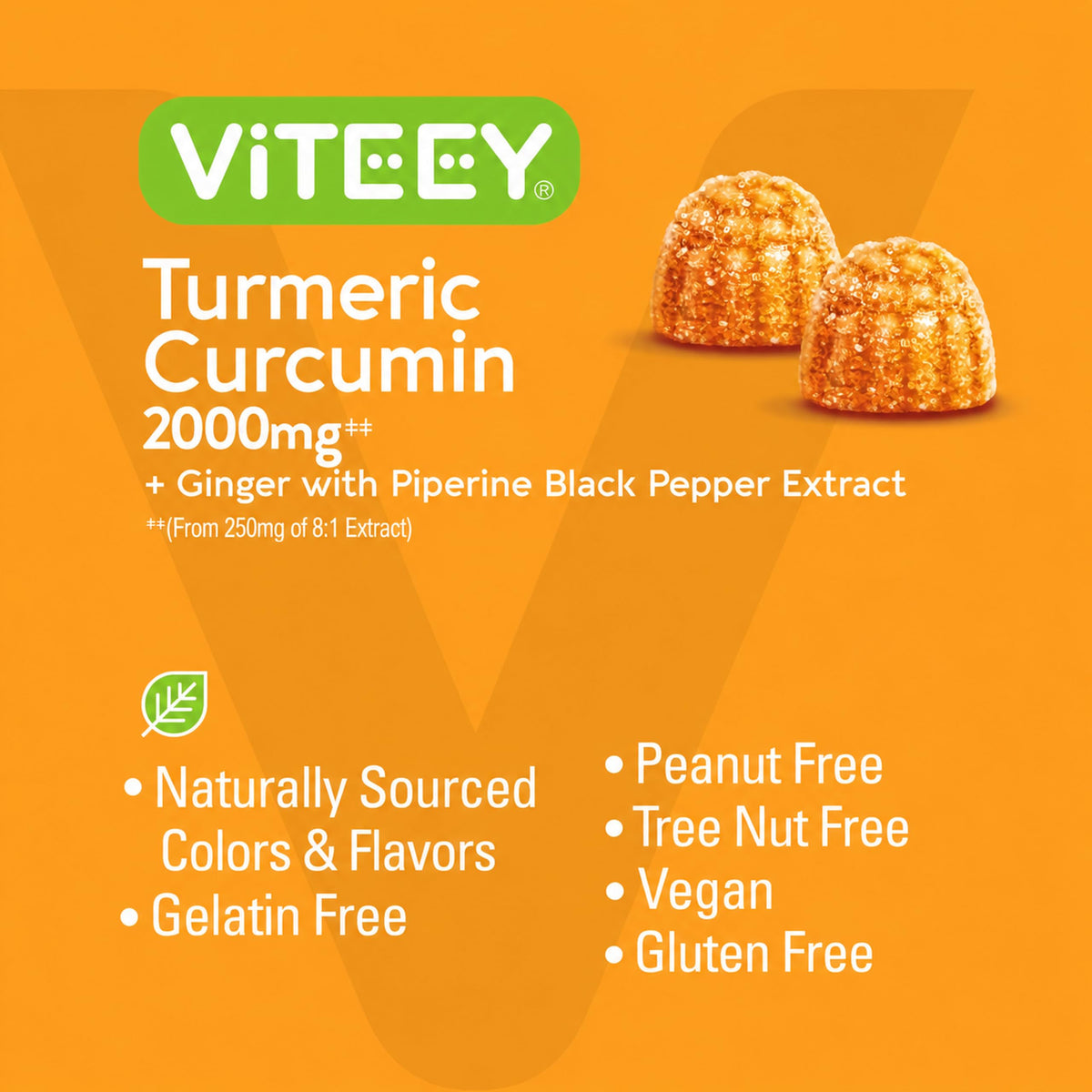 Viteey Turmeric Gummies - Turmeric Curcumin
