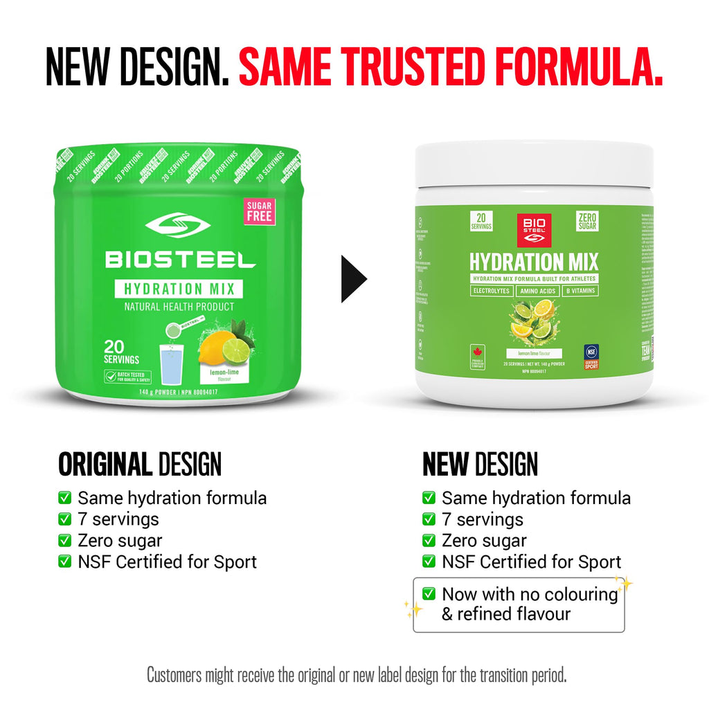 BioSteel Hydration Mix Lemon Lime Powder - 20 Servings - image 2