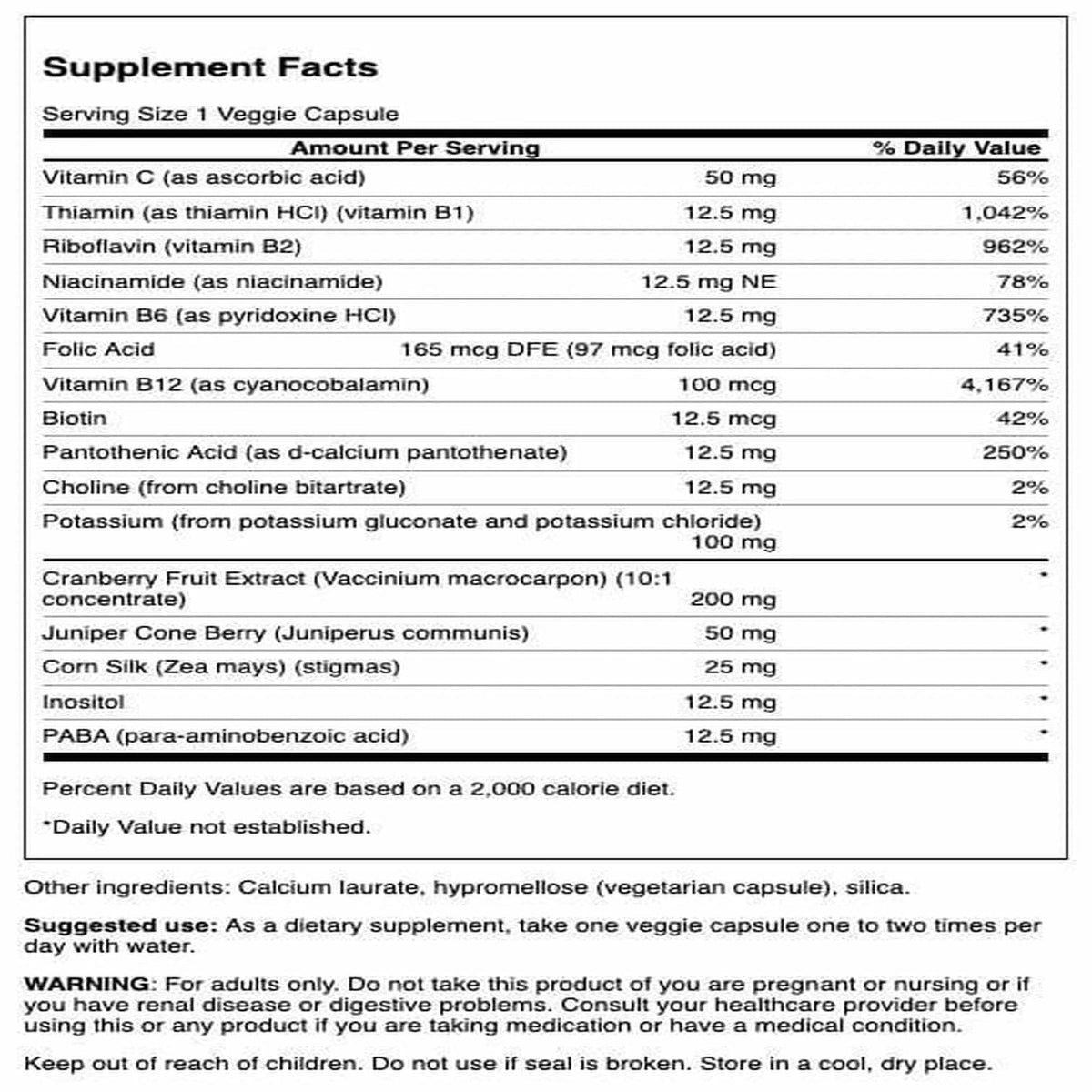 Swanson Kidney Essentials Urinary Support - 60 Vegetarian Capsules - image 2
