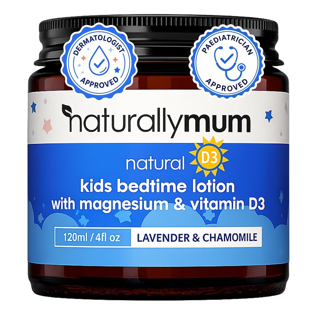 NaturallyMum Kids Magnesium Bedtime Lotion with Vitamin D - 4.2 fl oz