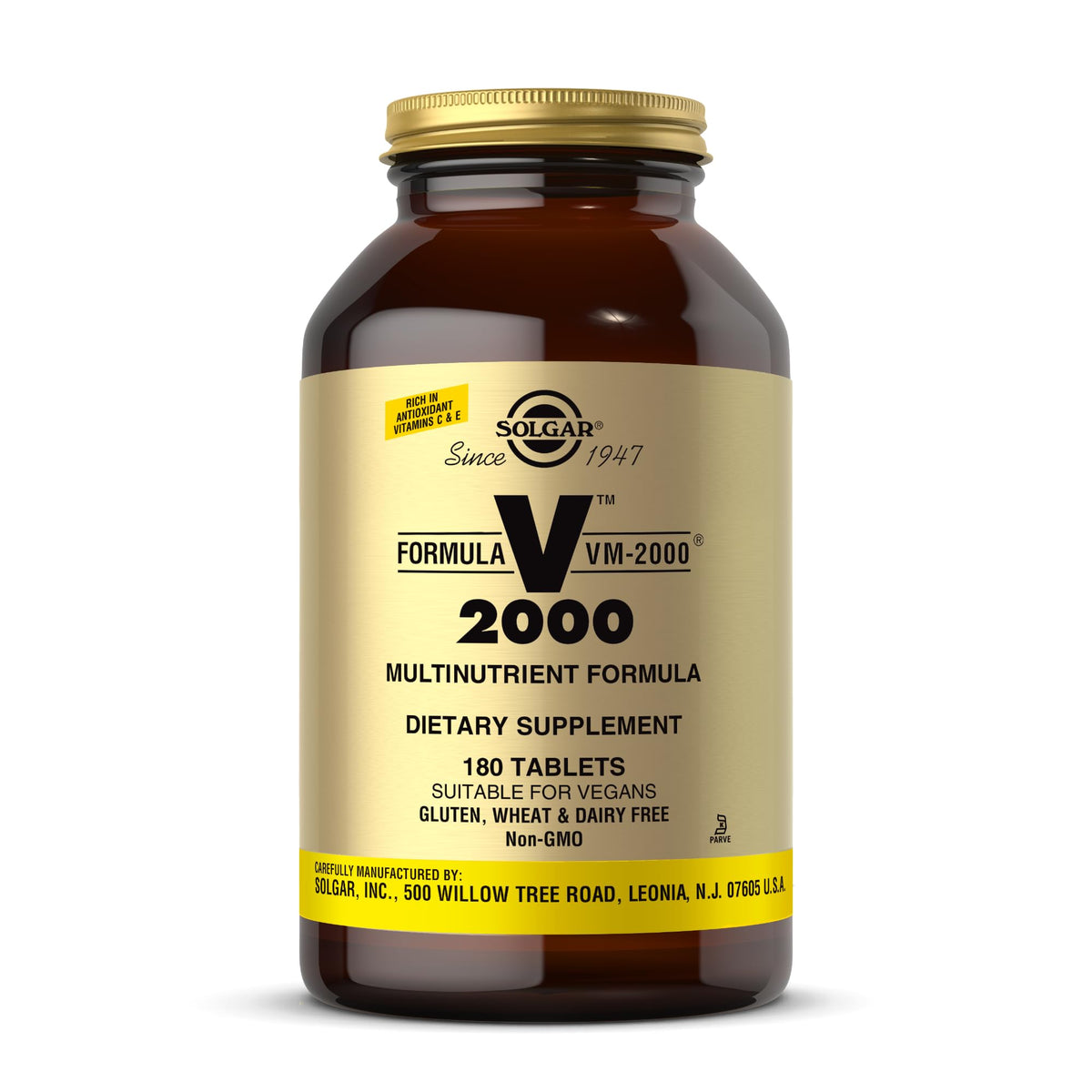 Solgar Formula VM 2000 Multinutrient System - 180 Tablets