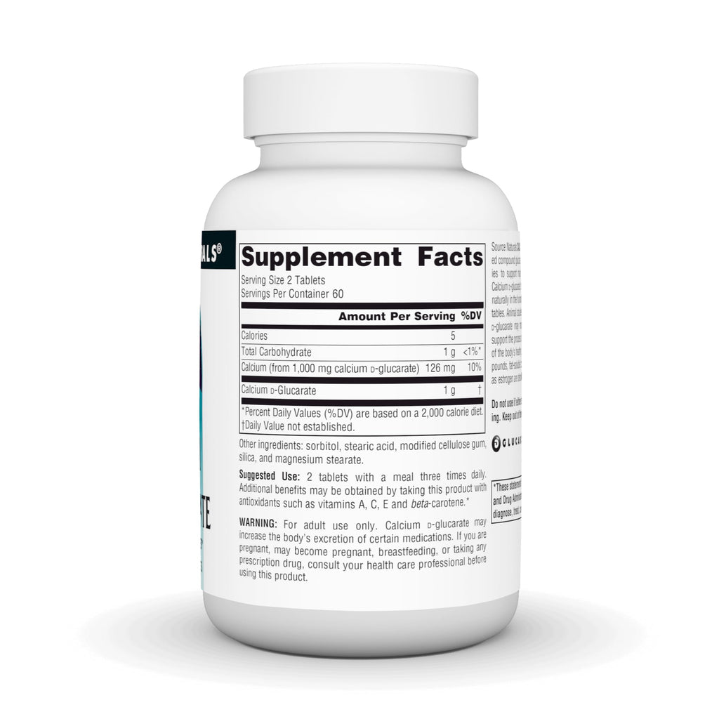 Source Naturals Calcium D-Glucarate 500mg