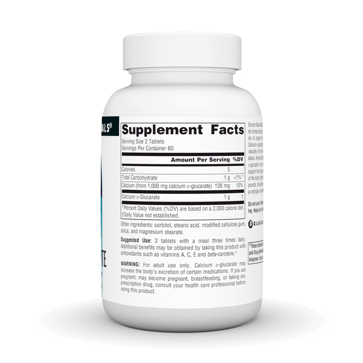Source Naturals Calcium D-Glucarate 500mg