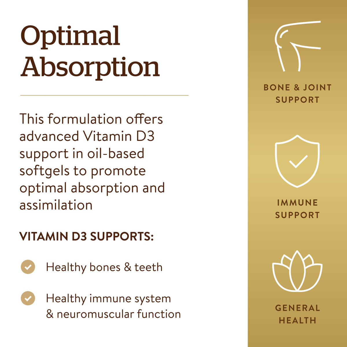 Solgar Vitamin D3 1000 IU - 100 Softgels - image 4