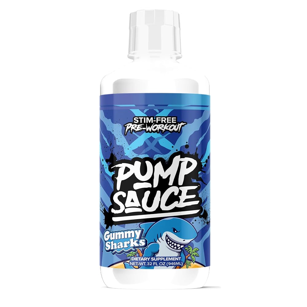 Pump Sauce Pre-Workout Liquid Gummy Sharks - 32 oz