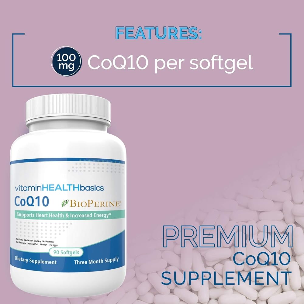 Vitamin Health Basics CoQ10 100 mg - 90 Softgels - image 5