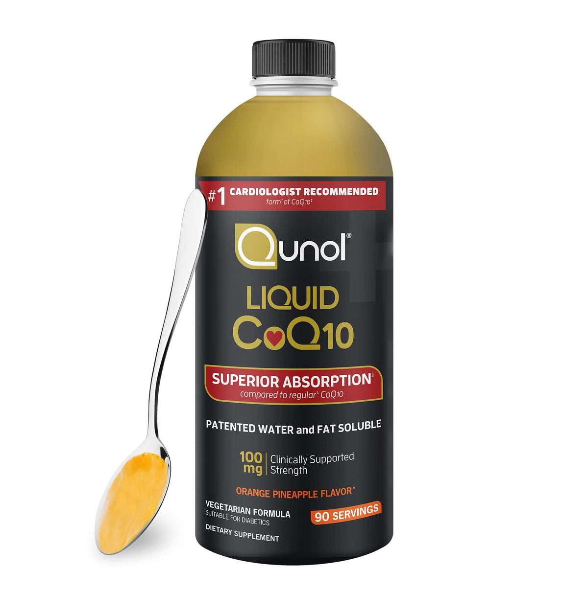 Qunol Liquid CoQ10 100mg Superior Absorption - 30 Fl Oz
