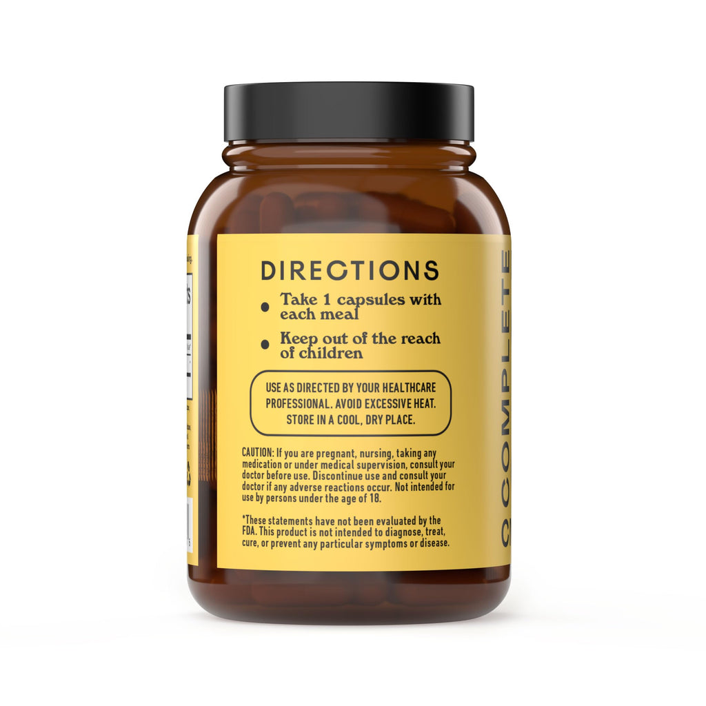 Complete Natural Products Digestive Enzyme Capsules 550mg - 60 Capsules - image 2