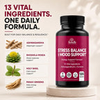 HerbaMe Stress & Mood Support Supplement with Ashwagandha - 120 Capsules - image 6