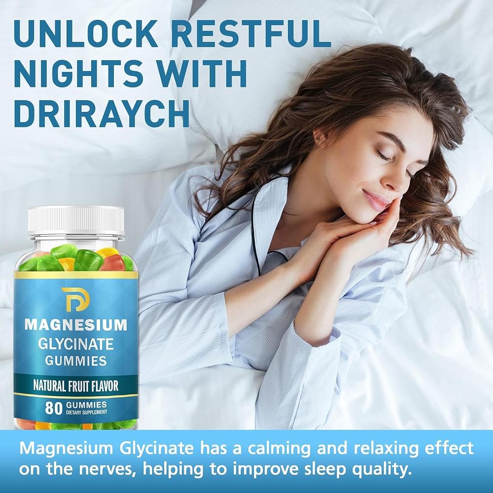 DriRaych Magnesium Glycinate Gummies for Sleep & Relaxation - 240 Count - image 2