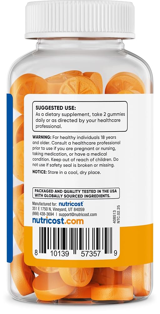 Nutricost Turmeric Gummies 2000mg - 120 Gummies - image 4