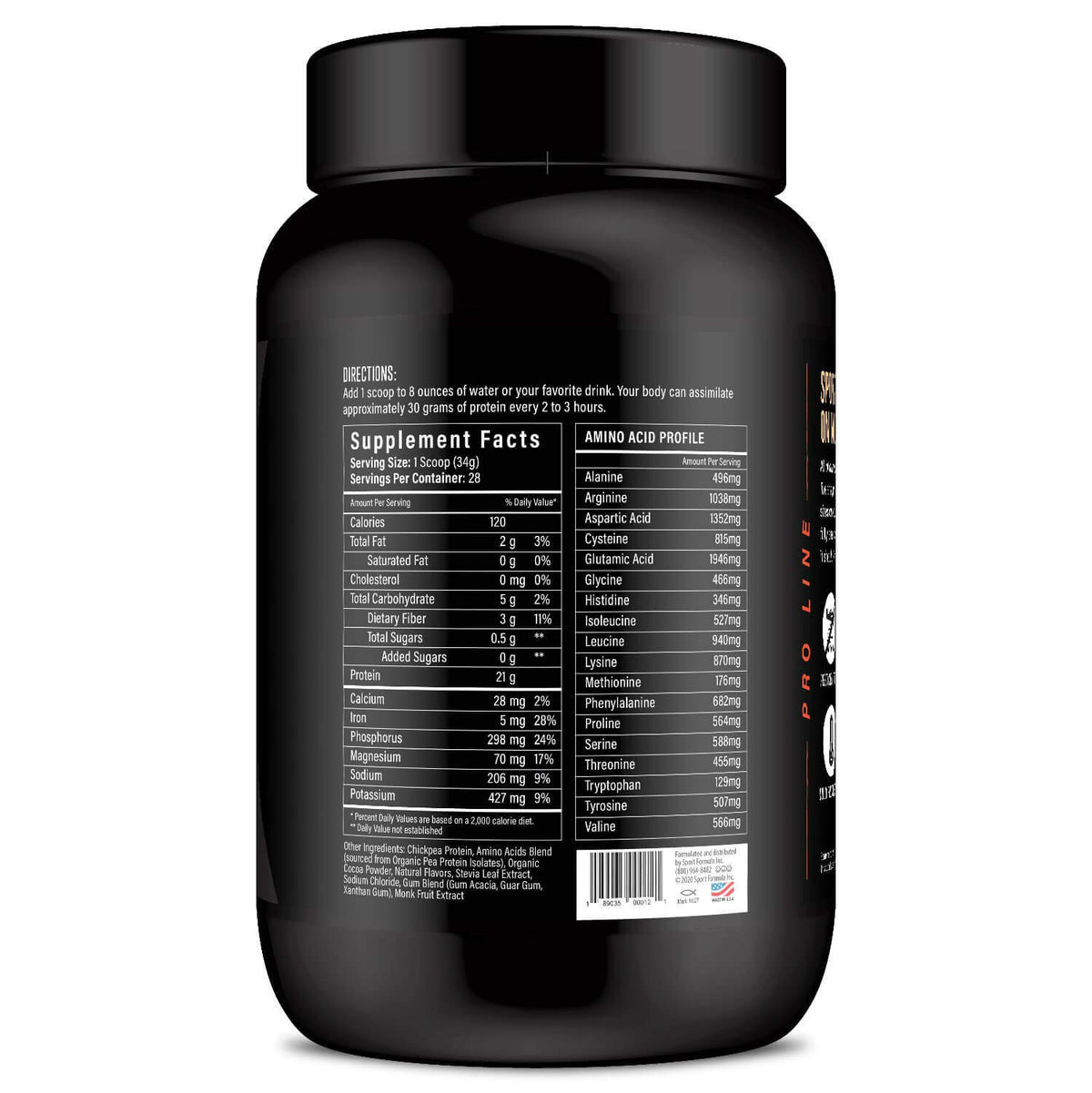 Sport Formula 99 Chickpea Protein Powder, Vegan - 2.1 lb - image 9