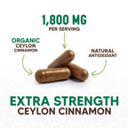 Health Nutrition Naturals Ceylon Cinnamon Capsules - 100% Extra