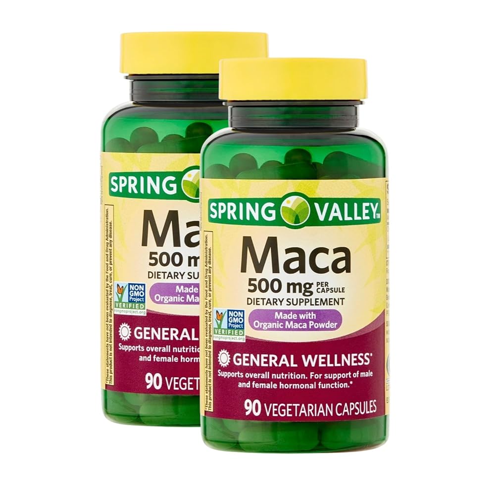 Unique Bundle Maca 500mg Organic Root Supplement - 90 Vegetarian Capsules