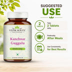 VEDIKROOTS Kanchnar Guggulu - Ayurvedic Supplement for Thyroid