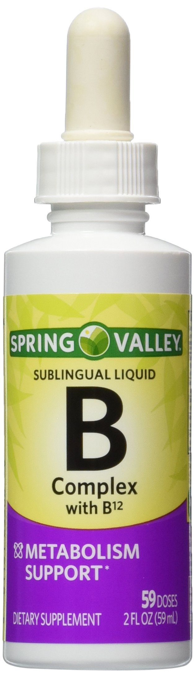 Spring Valley Vitamin B-Complex Sublingual Liquid with B-12 - 2 Fl Oz