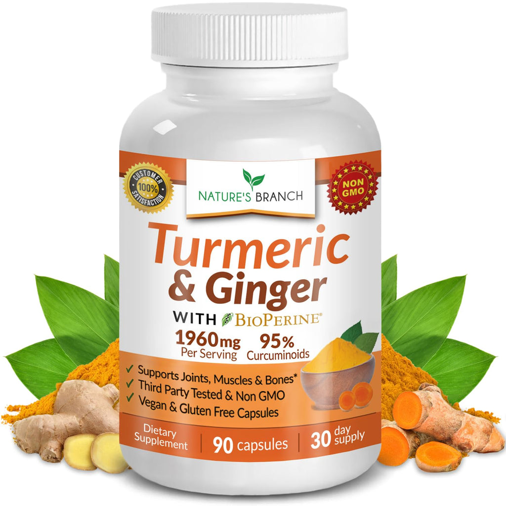 Nature's Branch Turmeric Ginger Joint Support - 90 Capsules