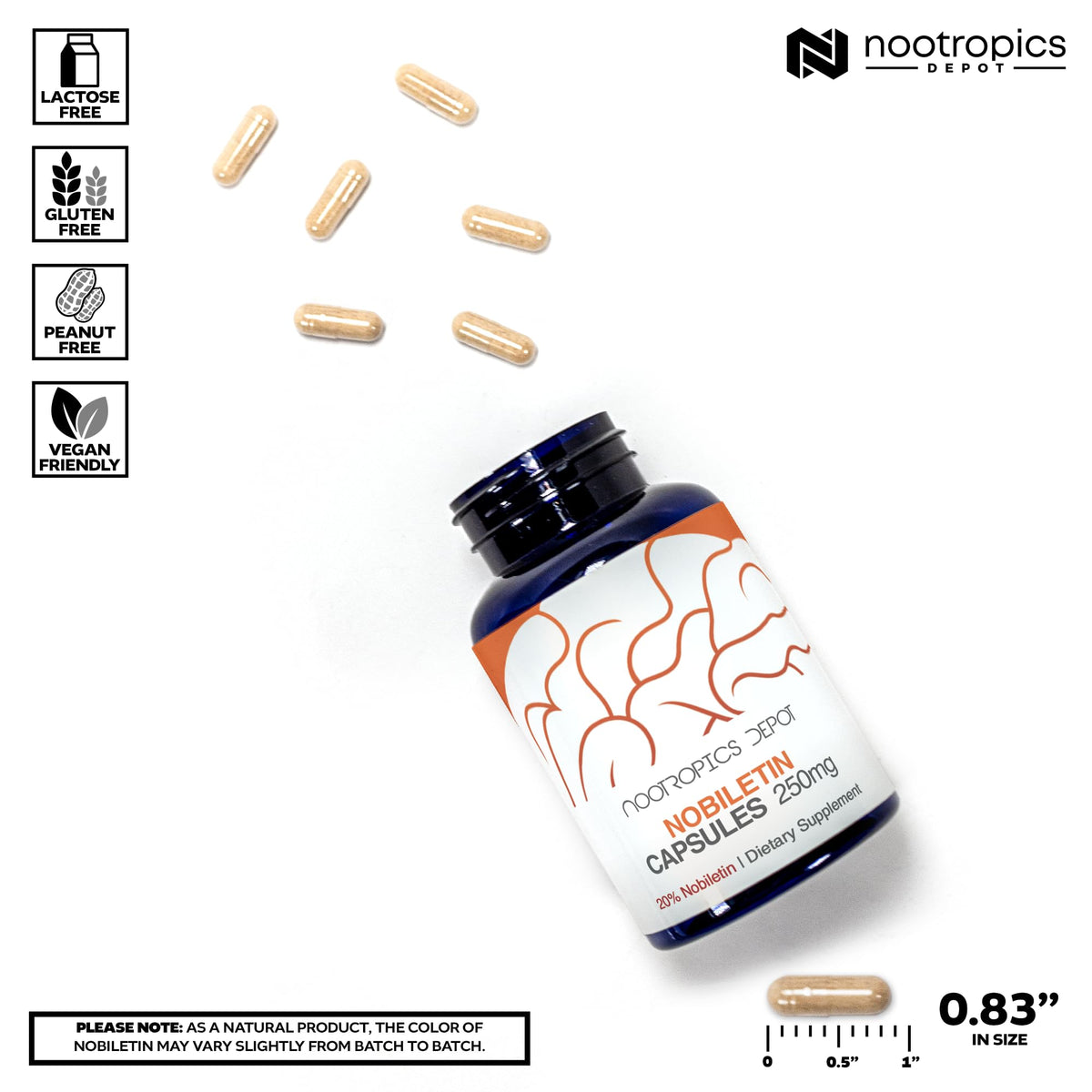Nootropics Depot Nobiletin 250mg Capsules - 30 Count - image 3