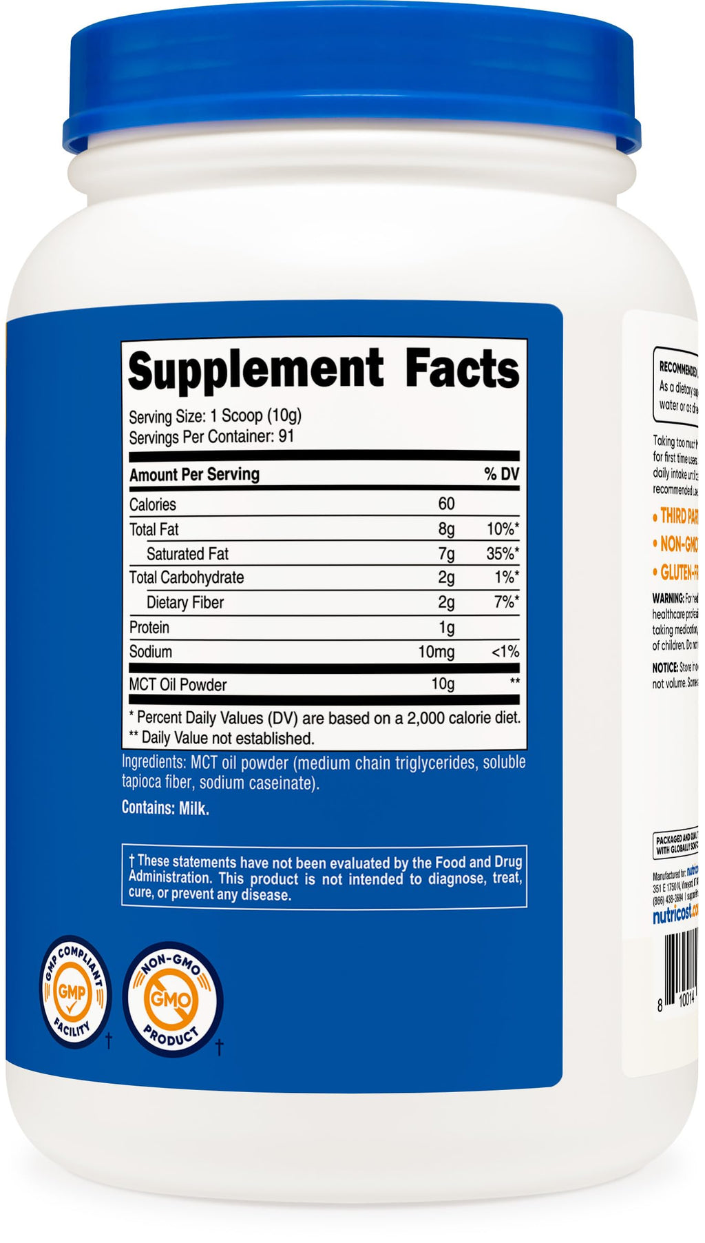 Nutricost Premium MCT Oil Powder - 2 LB - image 5