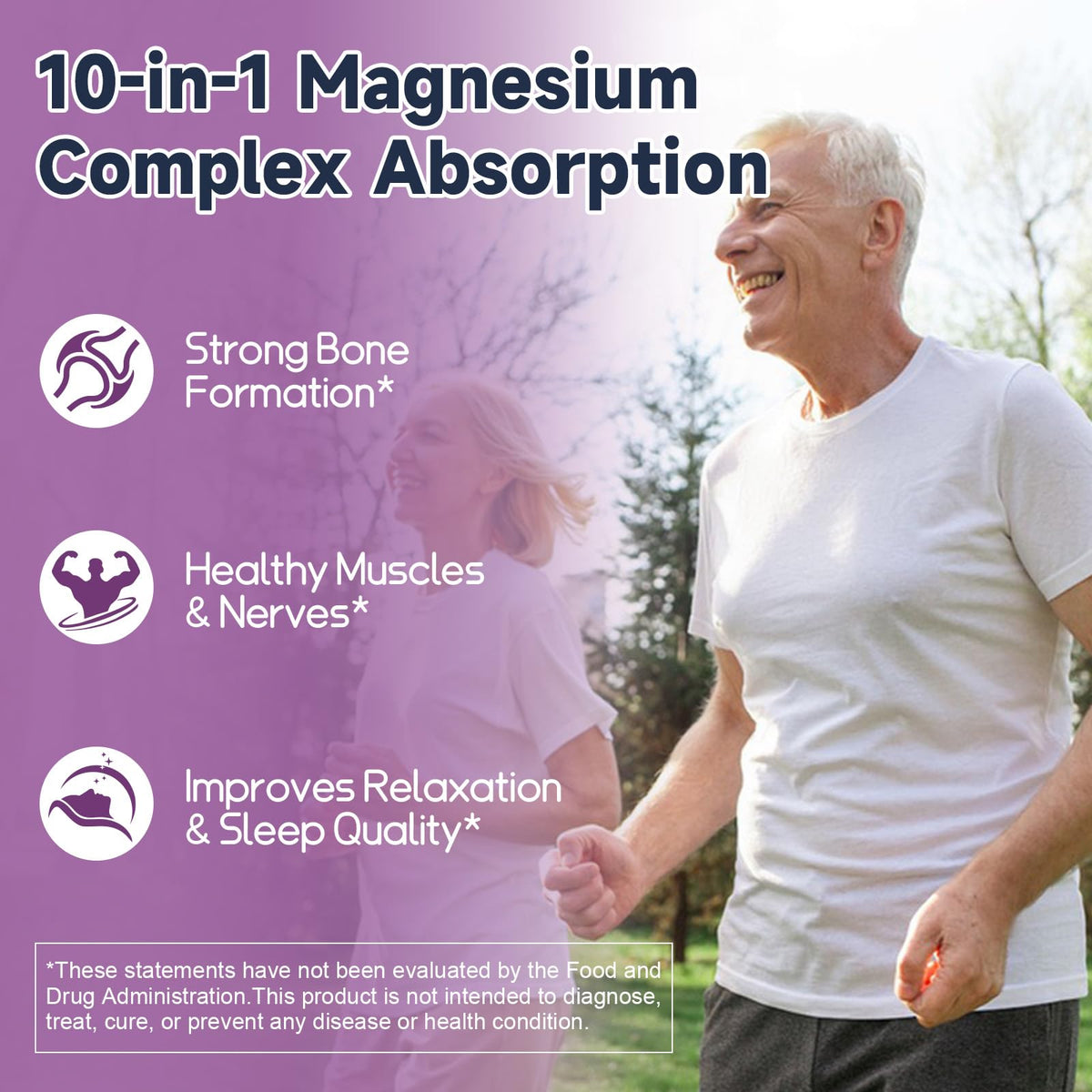 Totaria 10-in-1 Magnesium Complex with Probiotics - 100 Capsules - image 3